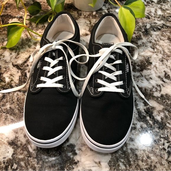 Vans black canvas lace up sneakers - Picture 2 of 10
